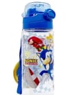 Cg Kids Sonic Temalı Kilitli Kapak Pipetli 500ML Matara Suluk Okul