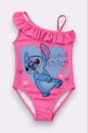 Cg Kids Stitch Fırfır Detaylı Askılı Kız Çocuk Mayo kini