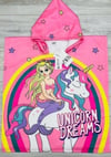 Cg Kids Unicorn Dreamsşapkalı Modern Panço Plaj Banyo Havlusu