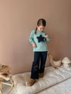 Cg Kids Yıldız Jean Nakışlı 3 iplik Şardonlu Sweatshirt Yıldız İşlemeli Jean Pantolon Beli Lastikli Alt Üst Süper Kalite Takım