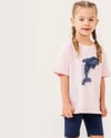 Cg Kids Yunusbalığı Dolphin Tüllü Işleme Detay Tayt Şort Kız Çocuk Alt Üst Takım