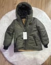 Cg Kids Zümrüt Yeşil Yandan Fermuar Cepli içi kürklü Unisex Mont