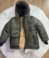 Cg Kids Zümrüt Yeşil Yandan Fermuar Cepli içi kürklü Unisex Mont