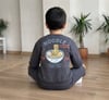 Noodle Sırt Baskı Detaylı Antrasit Erkek Çocuk Sweatshirt ve Eşofman 3 İplik Alt Üst Takım