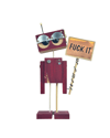 FUCK IT Robot - Kırmızı