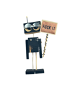 FUCK IT Robot - Siyah