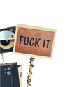 FUCK IT Robot - Siyah
