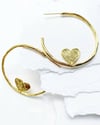 Heart Hoop Küpe