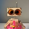Robot with Flamingo Float