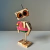Robot with Flamingo Float