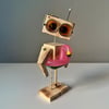 Robot with Flamingo Float