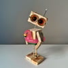 Robot with Flamingo Float