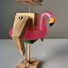 Robot with Flamingo Float
