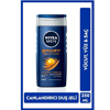 NIVEA Men Sports Duş Jeli 250 ml, 3ü 1 Arada Kullanım,Vücut, Yüz ve Saç, 24 Saat Ferahlık