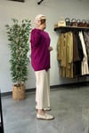 Tığ Triko Rayon Tunik Fuşya