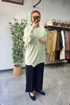 Tığ Triko Rayon Tunik Mint