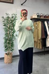 Tığ Triko Rayon Tunik Mint