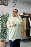 Tığ Triko Rayon Tunik Mint