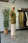 Tığ Triko Rayon Tunik Olive