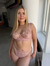 A 137 BATTAL BEDEN ÇITIR PEMBE BRODE SÜTYEN TAKIMI