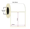 100x100 mm Barkod Termal Etiket 250 Net Sarım 5 Rulo (250 Sarım x 5 Rulo Toplam 1.250 Sarım)