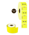 60x40 MM Termal Eczane Etiketi Sarı Renkli 10 Rulo 500 Sarım