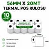 Yazarkasa / Termal Pos Rulosu 56 MM x 20 MT 10 Adet