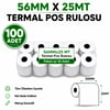 Yazarkasa / Termal Pos Rulosu 56 MM x 25 MT 100 Adet