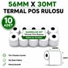 Yazarkasa / Termal Pos Rulosu 56 MM x 30 MT 10 Adet