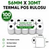 Yazarkasa / Termal Pos Rulosu 56 MM x 30 MT 100 Adet