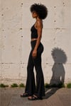 İp Askılı Bluz Wide Leg Pantolon İkili Takım