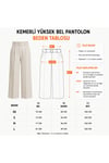 Kemerli Yüksek Bel Pantolon