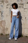 Yüksek Bel Basic Baggy Jean