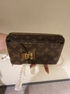 LOUIS VUITTON Deri Tasarım Gold Zincirli Telefonluk ve Cüzdan 
