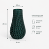 3D Vazo 10 Cm Kurşuni̇ 