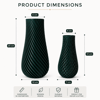 3D Vazo Takım 10 cm - 15 cm Kurşuni̇ Renk