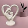 Anne Bebk Dekorati̇f Salon Oturma Odasi Biblo – Salon ve Ofis İçin Dekoratif Ürün 20 CM Beyaz
