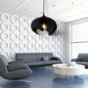Beton Dokulu İskandi̇nav Premi̇um Salon Oturma Odası Avize 21 X 26 CM Siyah