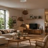 Beton Görünümlü İskandi̇nav Tarzi Salon Oturma Odası 3'lü Avize 32 X 70 CM Kahverengi