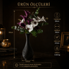 Dekorati̇f Sarmal Twi̇st Salon Oturma Odasi Vazo – Salon Dekoru Siyah