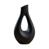 Dekorati̇f Vazo Tasarım – Salon Dekoru 20 CM Siyah