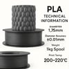 Filetto PLA+ 3D Filament – 1.75mm – 1KG – AMS Uyumlu Gri