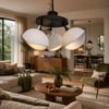 İskandi̇nav Esi̇nti̇si̇ 360Derece Dönebi̇len Beton Avi̇ze Avize – Salon Aydınlatması 50 CM