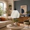 Luminaura Tekli Beyaz Sarkıt Avize – Salon ve Oturma Odası Aydınlatması 60CM Beyaz