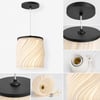 Luna Tekli̇ Sarkıt Salon Avi̇ze Avize – Salon Aydınlatması 20 CM Beyaz/Siyah