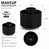 Masa Üstü Çok Amaçlı 360  Derece Dönen Organizer  – Dekoratif Ürün 20X20 CM Siyah