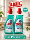 Miss Arap Sabunlu + Soda Plus Sıvı Çamaşır Deterjanı 1500 ml – 37 Yıkama 2'li