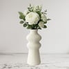 Premi̇um İskandi̇nav Rusti̇k Plasti̇k 3D Dekorati̇f Vazo Beyaz