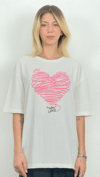 Kalp Baskılı T-Shirt