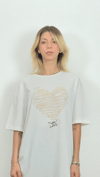 Kalp Baskılı T-Shirt
